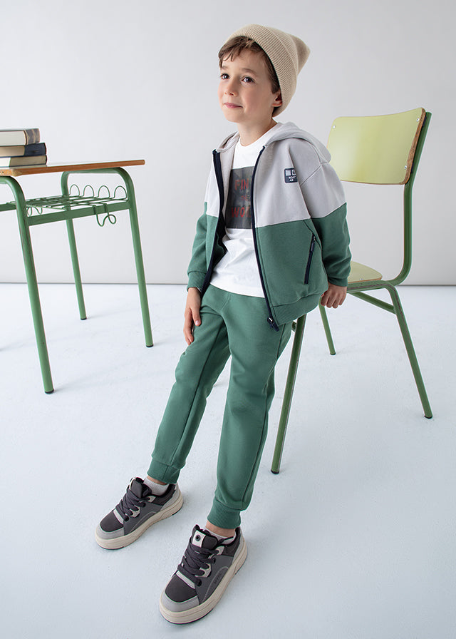 Pantalon felpa basico puños