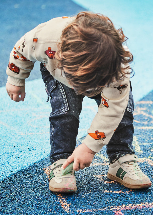 Pantalon soft denim cargo