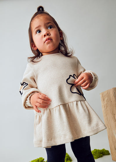 Vestido punto combinado