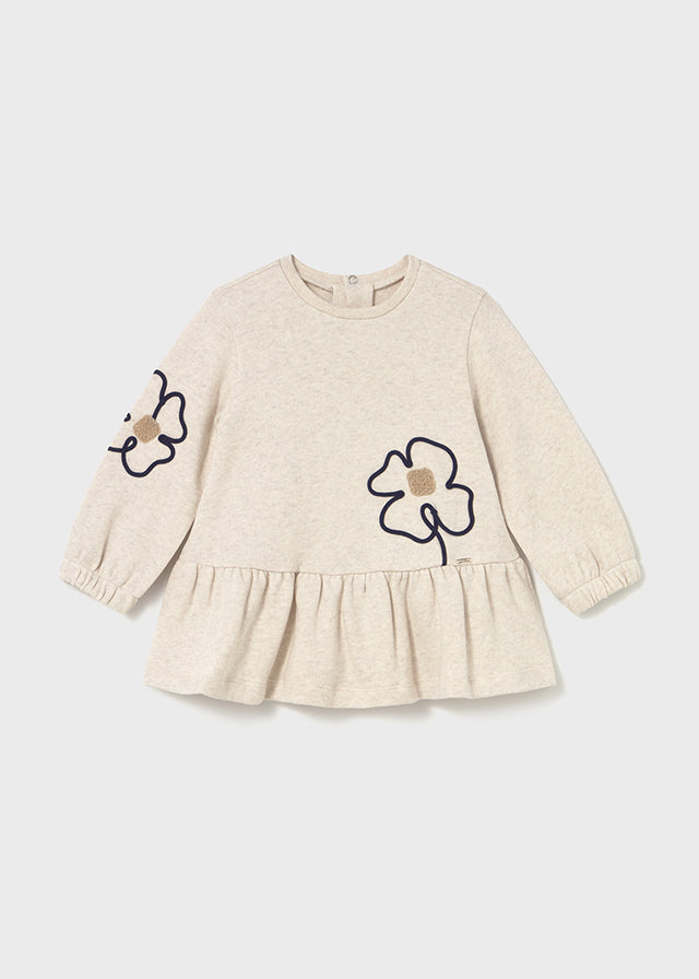 Vestido punto combinado