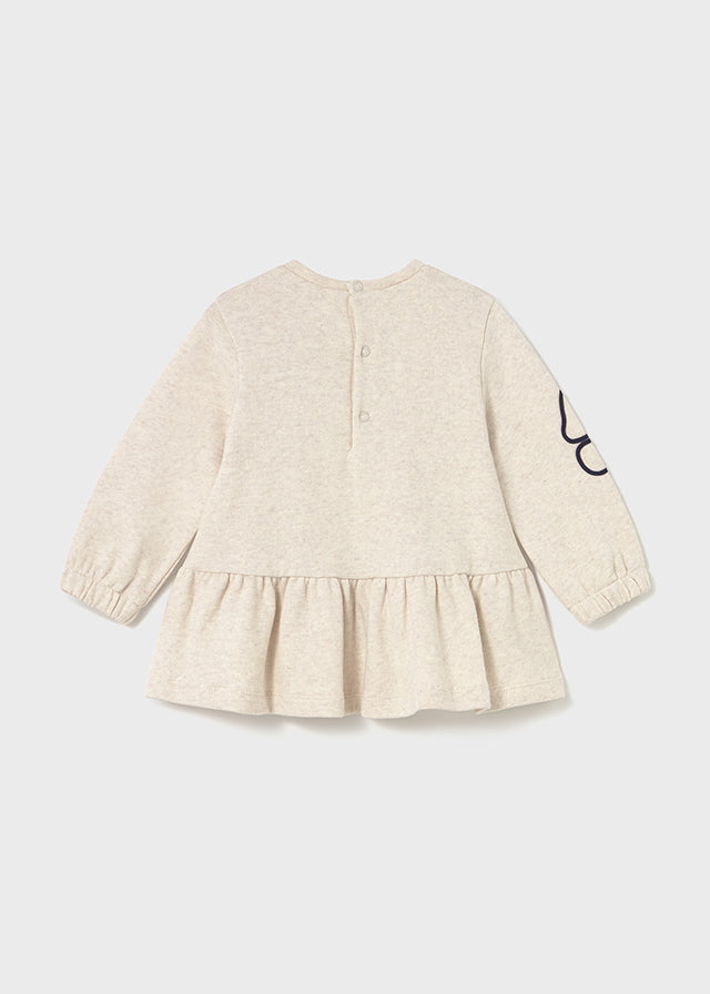 Vestido punto combinado