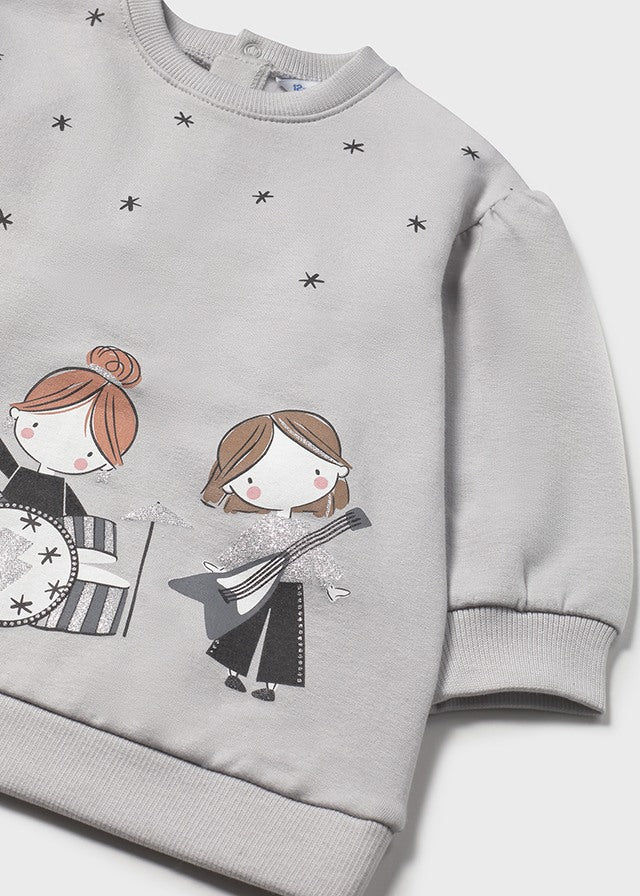 Vestido felpa grafica