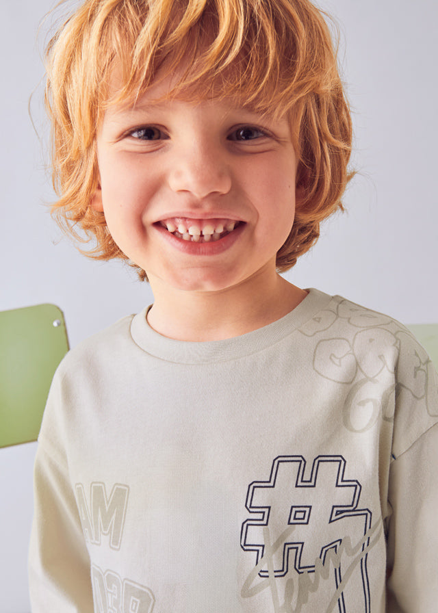 Camiseta m/l varsity