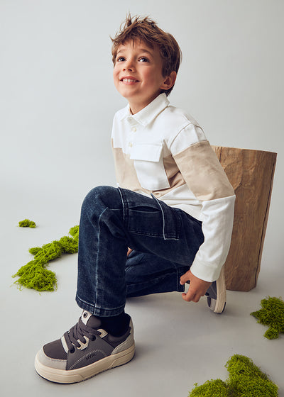 Pantalon soft denim cargo