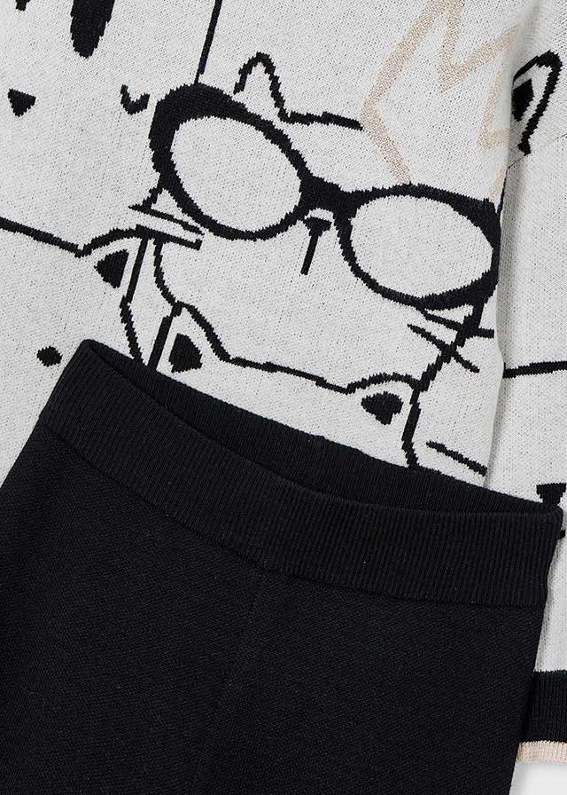 Conj. pantalon largo tricot