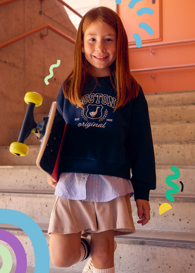 Falda pantalon punto sarga