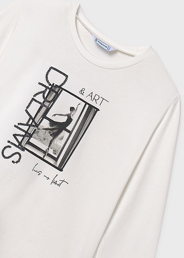 Camiseta m/l bordados