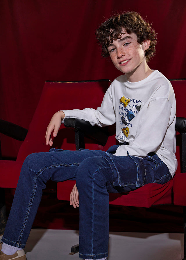 Pantalon soft denim jogger