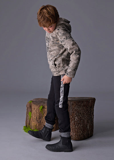 Pantalon contraste plana