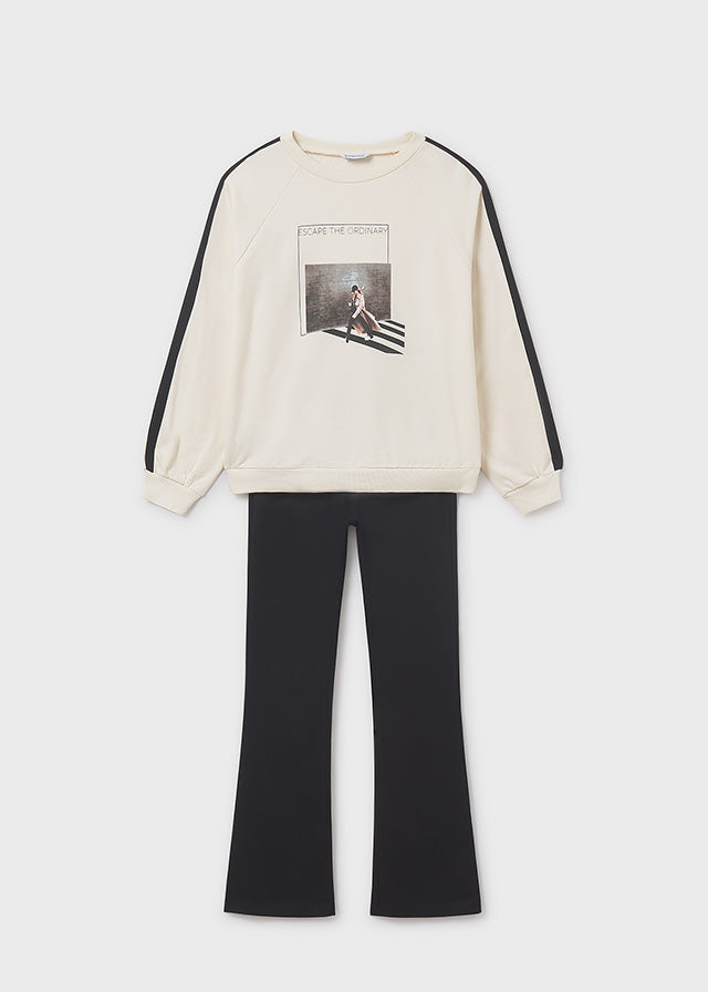 Conj. leggings flared