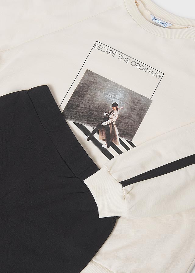 Conj. leggings flared