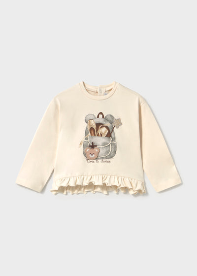 Camiseta de manga larga play Mayoral para niña