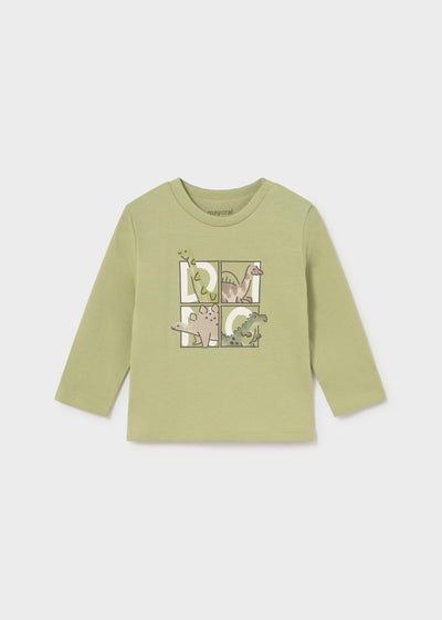 Camiseta manga larga dinos niño