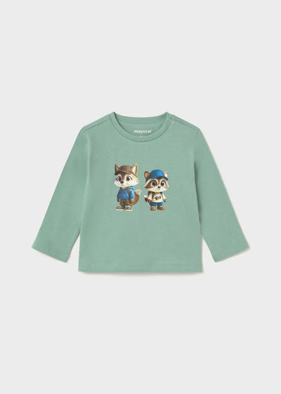 Camiseta manga larga amigos niño