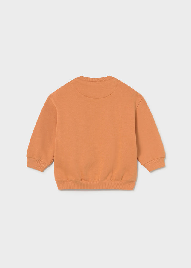 Pullover sin capucha niño, Mayoral, modelo 2418, en color Néctar