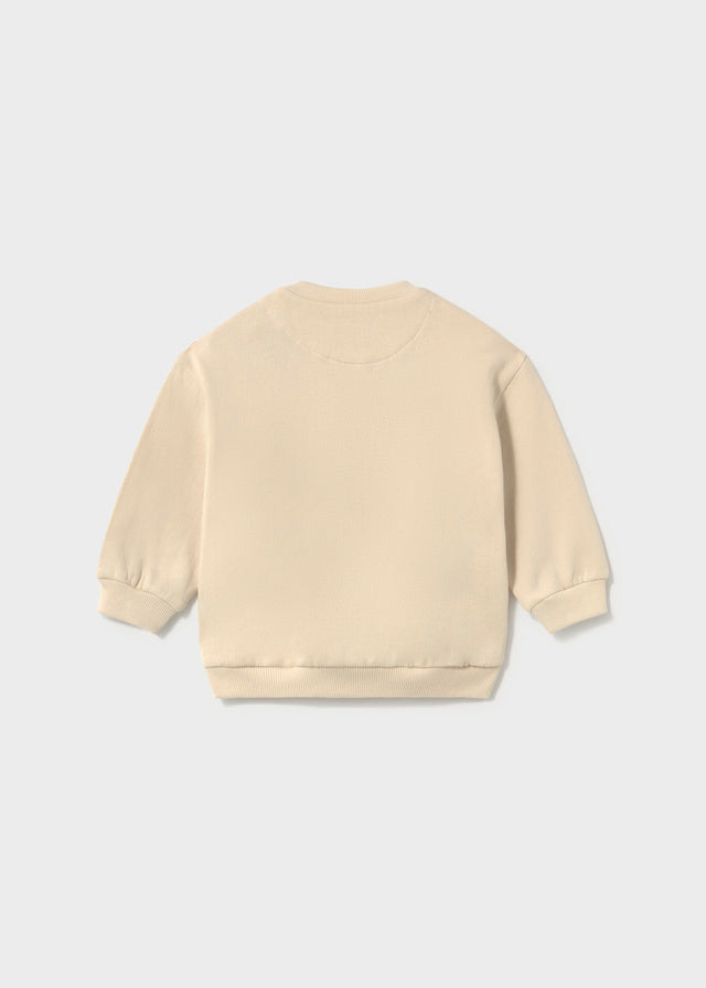 Pullover sin capucha niño, Mayoral, modelo 2418, en color Néctar