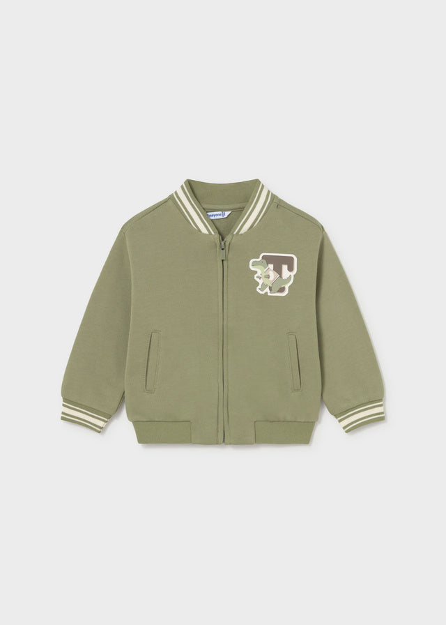 Chaqueton soft reversible niño, Mayoral, modelo 2421, en color Laurel