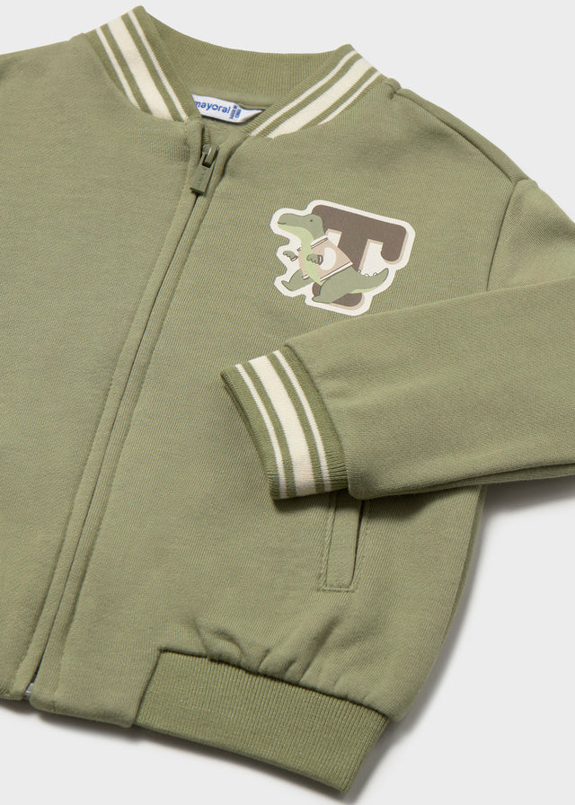 Chaqueton soft reversible niño, Mayoral, modelo 2421, en color Laurel