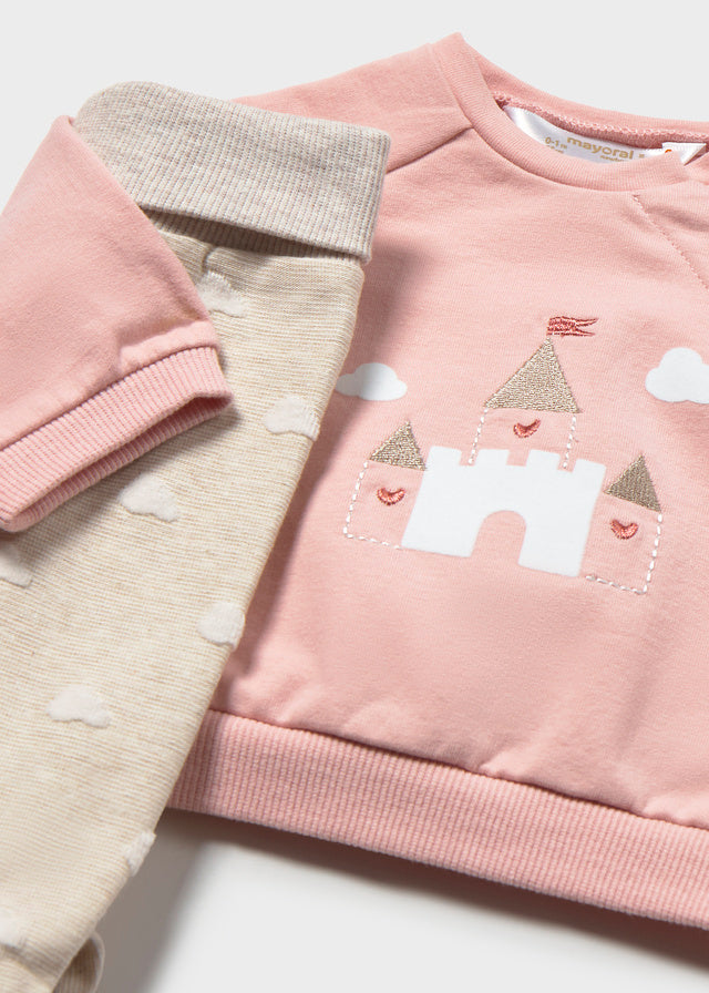 Conjunto polainas niña, Mayoral, modelo 2514, en color Rosa baby