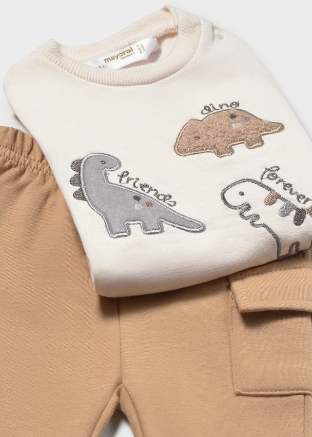 Conjunto punto 2 niño, Mayoral, modelo 2665, en color Caramelo