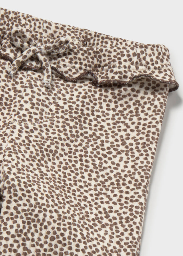 Leggings flare canale Mayoral para niña, modelo 2709, color Chocolate-053