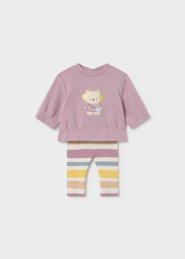 Conjunto leggings 2 niña, Mayoral, modelo 2759, en color Malva