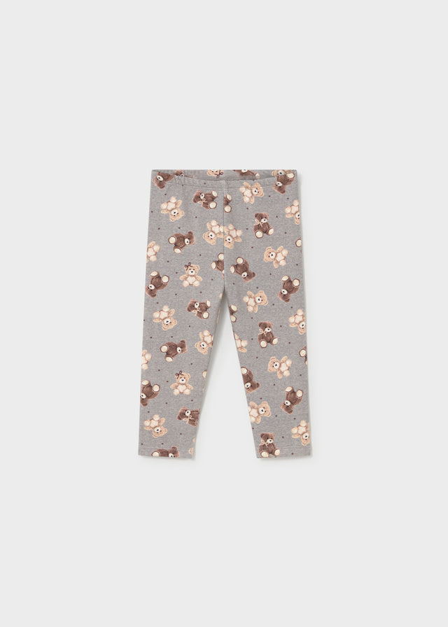 Leggings estampado felpa Mayoral para niña, modelo 2779, color Gris vigoré-064