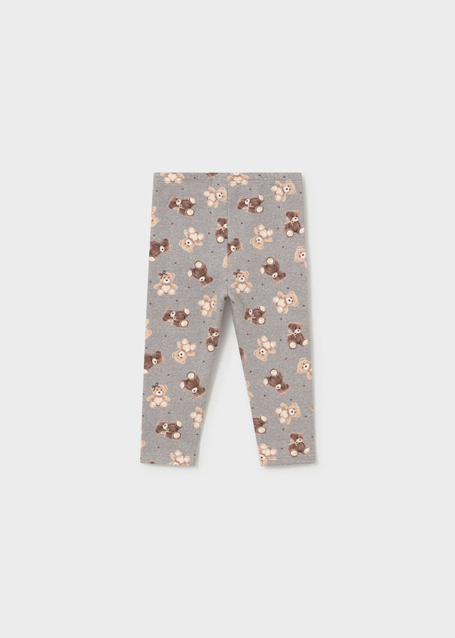 Leggings estampado felpa Mayoral para niña, modelo 2779, color Gris vigoré-064