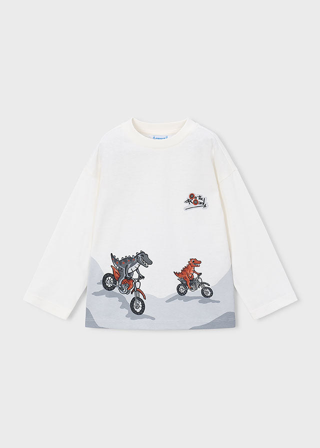Camiseta manga larga lenticular niño, Mayoral, modelo 4010, en color Pizarra