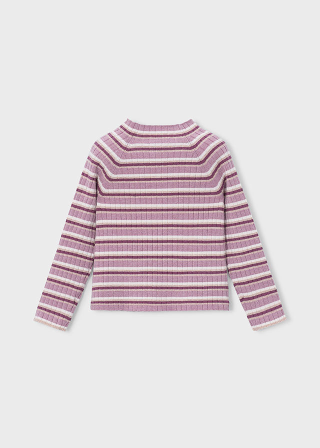 Semicisne tricot niña, Mayoral, modelo 4026, en color Violeta melange