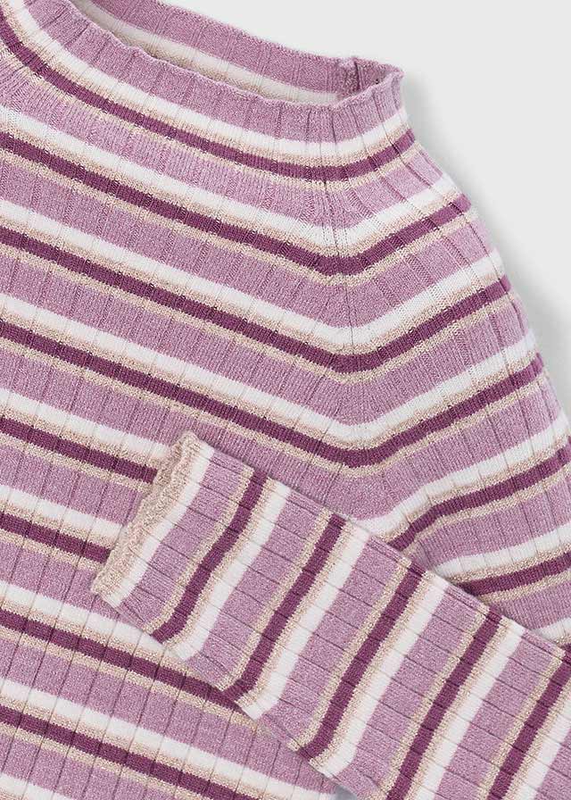 Semicisne tricot niña, Mayoral, modelo 4026, en color Violeta melange