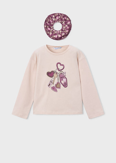 Camiseta Manga Larga Coletero Mayoral para niña