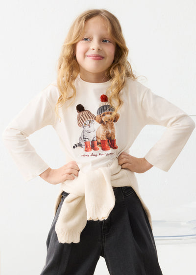 Camiseta Manga Larga Mayoral para niña