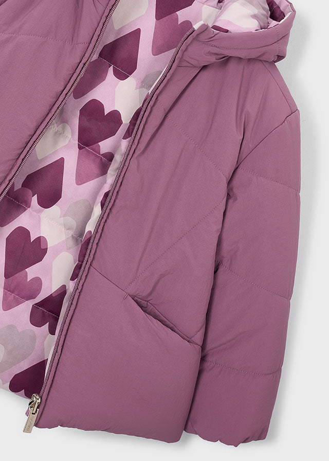 Chaqueton reversible niña, Mayoral, modelo 4418, en color Violeta