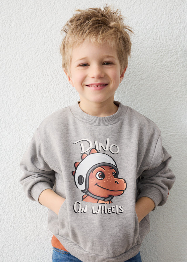 Pullover print niño, Mayoral, modelo 4454, en color Maíz