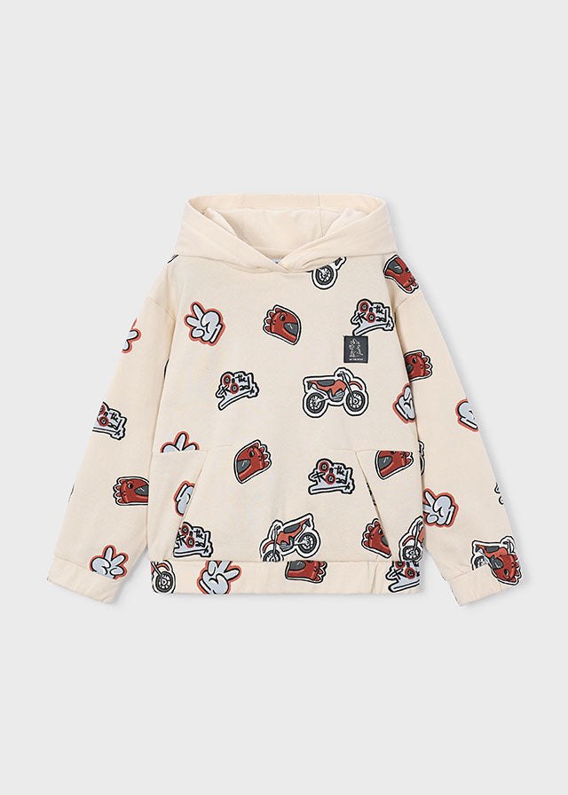 Pullover print niño, Mayoral, modelo 4454, en color Niebla vigoré