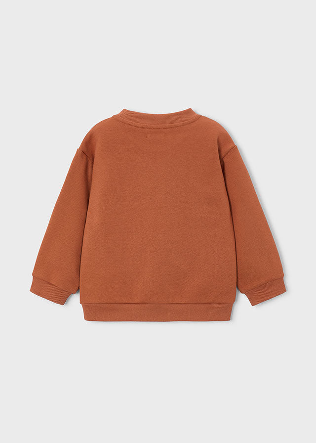 Pullover embossed niño, Mayoral, modelo 4459, en color Teja