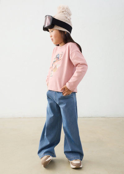 Pantalón Largo Knit Denim Mayoral para niña