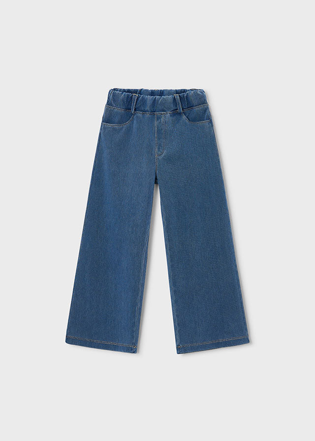 Pantalón largo knit denim niña, Mayoral, modelo 4501, en color Claro