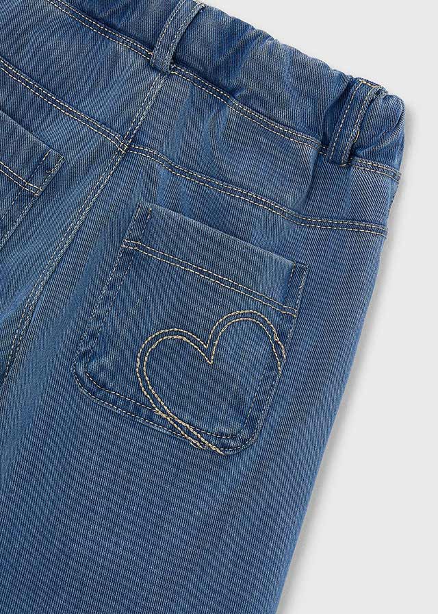 Pantalón largo knit denim niña, Mayoral, modelo 4501, en color Claro