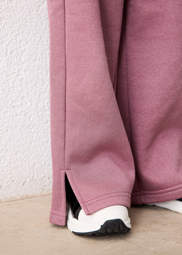 Pantalón largo felpa niña, Mayoral, modelo 4518, en color Violeta vigoré