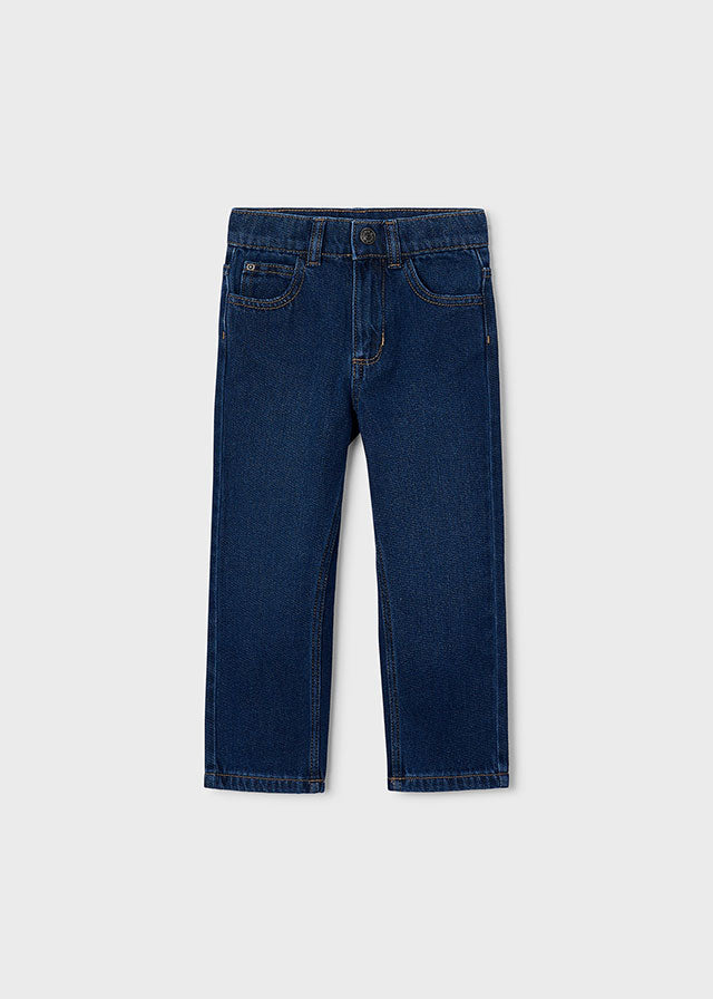 Pantalón largo denim fantasia niña, Mayoral, modelo 4520, en color Oscuro