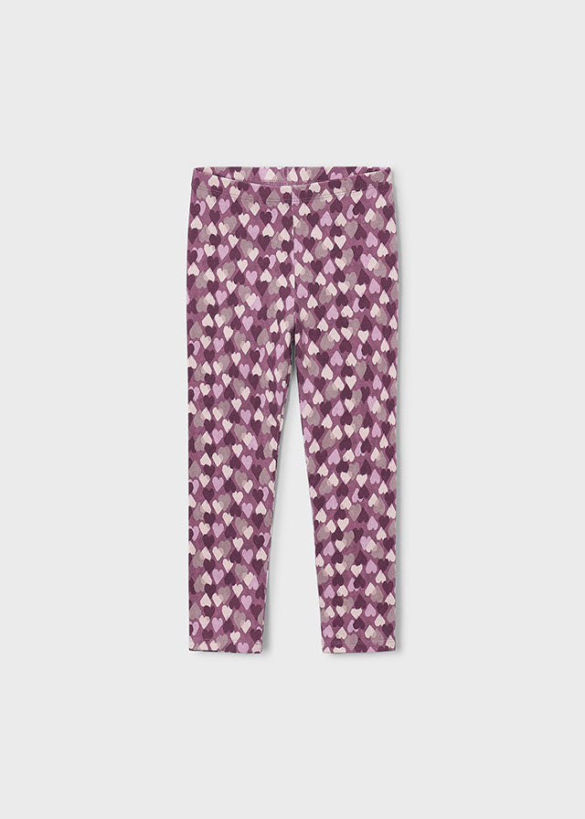 Leggings punto estampado niña, Mayoral, modelo 4701, en color Violeta