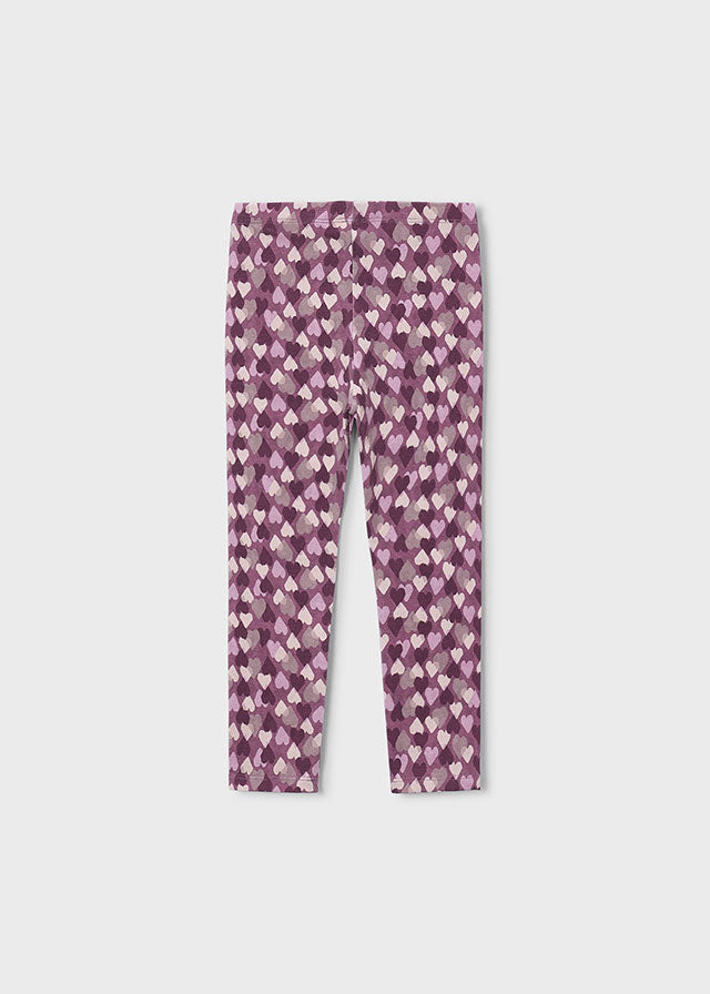 Leggings punto estampado niña, Mayoral, modelo 4701, en color Violeta