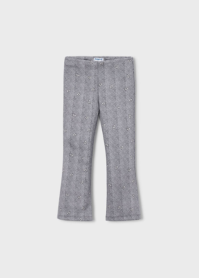 Leggings flare antelina print niña, Mayoral, modelo 4730, en color Gris vigoré