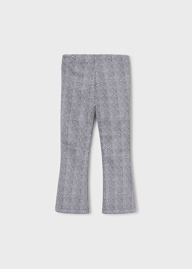 Leggings flare antelina print niña, Mayoral, modelo 4730, en color Gris vigoré