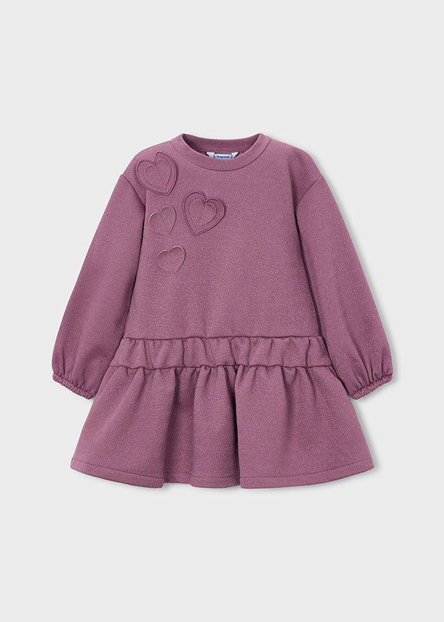 Vestido felpa 3d niña, Mayoral, modelo 4911, en color Violeta vigoré