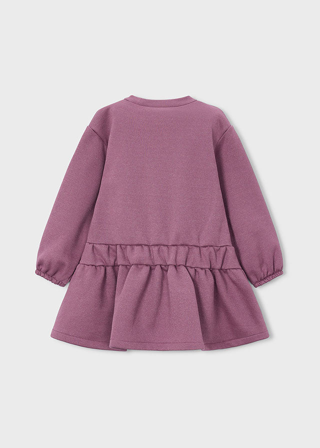 Vestido felpa 3d niña, Mayoral, modelo 4911, en color Violeta vigoré