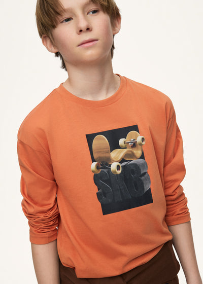 Camiseta manga larga 3D niño