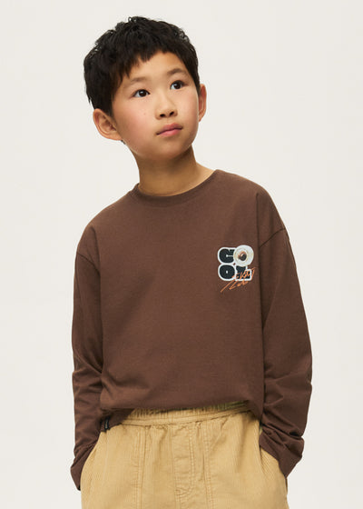 Camiseta manga larga back print niño